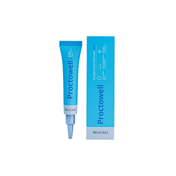 Proctowell - crema topica naturale per emorroidi e ragadi anali, tubo da 30 ml LaCrea